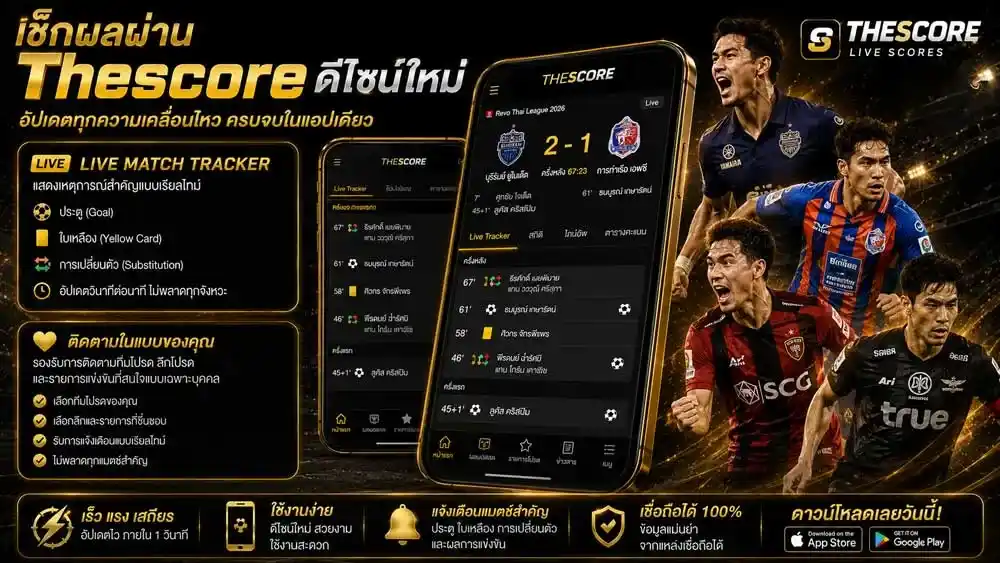 ผลบอลสด Thescore